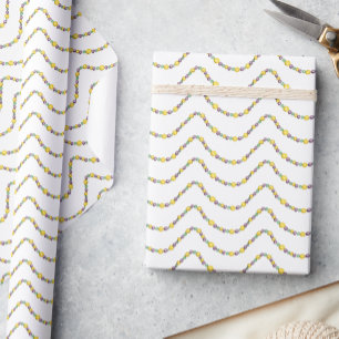 Papier Cadeau Perles de Mardi Gras aquarelle