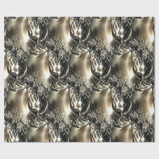 Papier Cadeau Perles dorées (Plat)