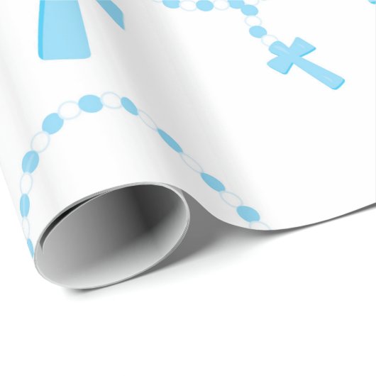 Papier Cadeau Perles du Rosaire (Coin rond)