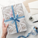 Papier Cadeau Perles et satin<br><div class="desc">Un élégant motif intemporel</div>