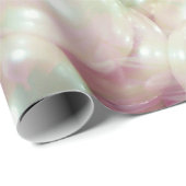 Papier Cadeau Perles Rose Daisy (Coin rond)