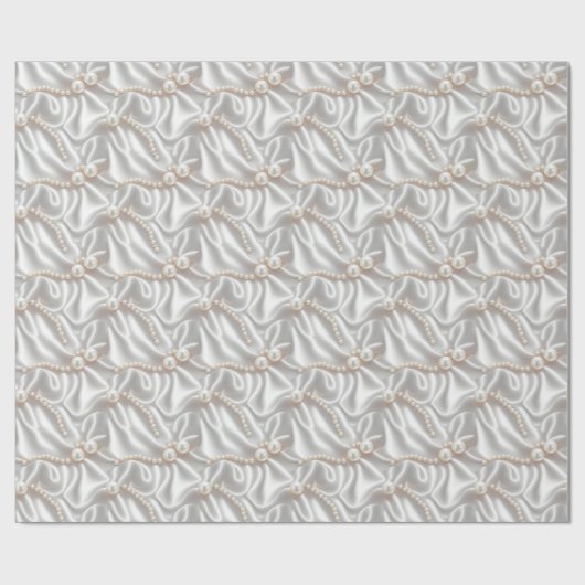 Papier Cadeau Perles & Satin (Plat)