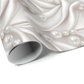 Papier Cadeau Perles & Satin (Coin rond)