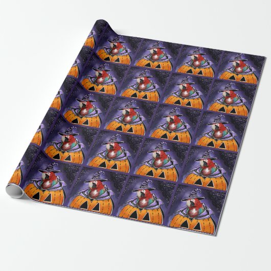Papier Cadeau Perroquet (Déroulé)