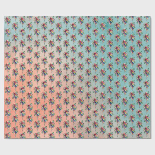 Papier Cadeau Perroquet (Plat)