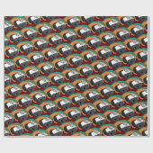 Papier Cadeau Perroquet (Plat)