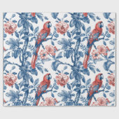 Papier Cadeau Perroquet (Plat)