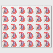 Papier Cadeau Perroquet d'ara de Greenwing (Plat)