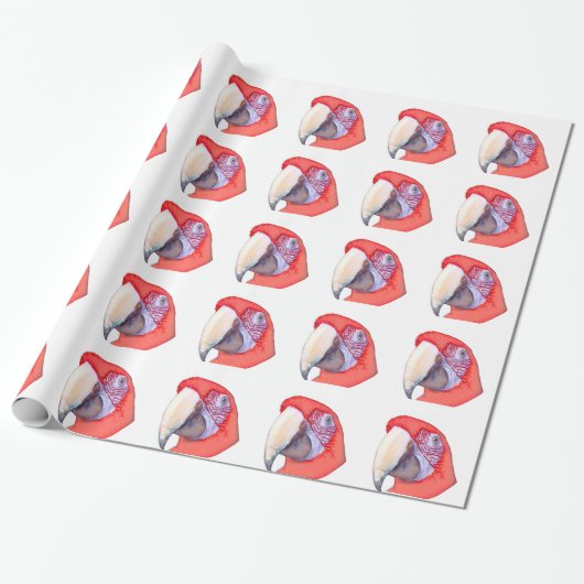Papier Cadeau Perroquet d'ara de Greenwing (Déroulé)