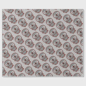 Papier Cadeau Perroquet Gris Africain (Plat)