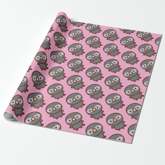 Papier Cadeau Perroquet Gris Timneh (Déroulé)