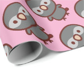Papier Cadeau Perroquet Gris Timneh (Coin rond)
