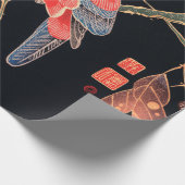 Papier Cadeau Perroquet rouge sur la branche d'un arbre par Ito (Coin)