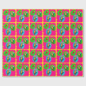 PAPIER CADEAU PERROQUETS (Plat)