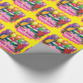 PAPIER CADEAU PERROQUETS D'ANNIVERSAIRE (Coin)