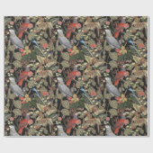 Papier Cadeau Perroquets exotiques (Plat)