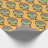 Papier Cadeau Perruche à joues vertes / Ananas (Coin)