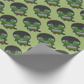 Papier Cadeau Perruche à joues vertes / Normal (Coin)