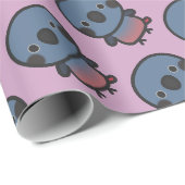Papier Cadeau Perruche brune (Coin rond)