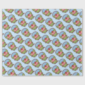 Papier Cadeau Perruche princesse (Plat)