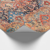 Papier Cadeau Perse Moquette Rouge noir  (Coin)