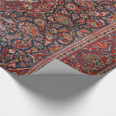 Papier Cadeau Persia Kurk Kashan Surreal Red Collage  (Coin)