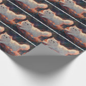 Papier Cadeau Persian Cat on a Flying Carpet (Coin)