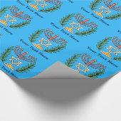 Papier Cadeau Persian Magen David Menorah (Coin)