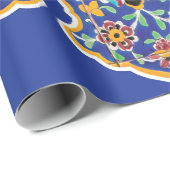 Papier Cadeau Persian turquoise (Coin rond)