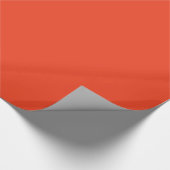 Papier Cadeau PERSIMMON (couleur rouge-orange solide) ~ (Coin)