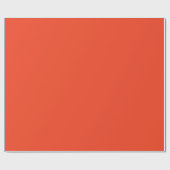 Papier Cadeau PERSIMMON (couleur rouge-orange solide) ~ (Plat)