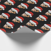 Papier Cadeau Personalised Face Santa Hat Gift Wrap, Funny Face (Coin)