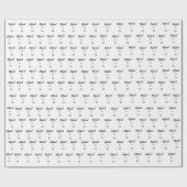 Papier Cadeau Personalized 70th Birthday Custom Name (Plat)