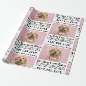 Papier Cadeau Personalized “Best Dog Ever” Newspaper  (Déroulé)