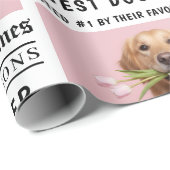Papier Cadeau Personalized “Best Dog Ever” Newspaper  (Coin rond)