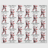 Papier Cadeau Personalized Christmas Disc Golf Santa Claus       (Plat)