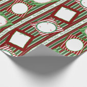 Papier Cadeau Personalized Christmas Gift Wrap-Scrapbook Cute (Coin)