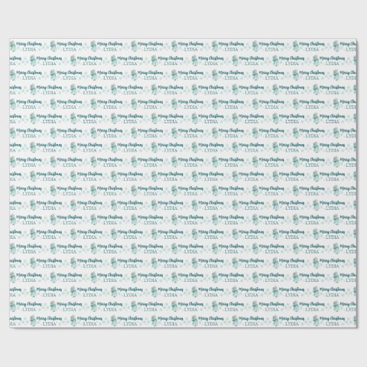 Papier Cadeau Personalized Christmas Wrapping Paper (Plat)
