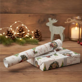 Papier Cadeau Personalized Dog and Family Photo Christmas Tree