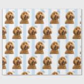 Papier Cadeau Personalized Dog Photo | Custom Pet (Plat)