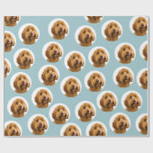 Papier Cadeau Personalized Dog Photo Custom Pet (Plat)