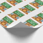 Papier Cadeau Personalized Funny Math Lover Humor Owl Birthday  (Coin)