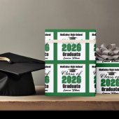 Papier Cadeau Personalized Green Class of 2026 Graduation