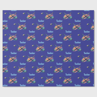 Papier Cadeau Personalized Hockey Name Wrapping Paper Roll
