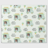 Papier Cadeau Personalized Ice Cream Truck Photo Birthday (Plat)