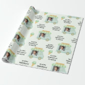 Papier Cadeau Personalized Ice Cream Truck Photo Birthday (Déroulé)