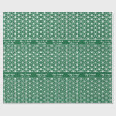 Papier Cadeau Personalized Japandi Christmas Wrapping Paper (Plat)