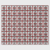 Papier Cadeau Personalized Maroon Class of 2026 Graduation (Plat)