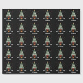 Papier Cadeau Personalized Name Golf Tree Equipment Christmas (Plat)