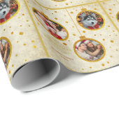 Papier Cadeau Personalized Photo - Custom Family Holiday (Coin rond)